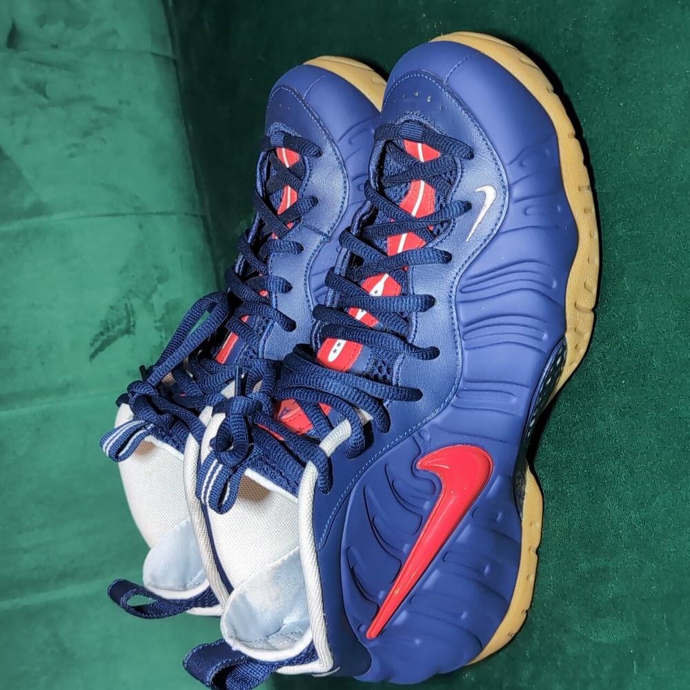 Nike Air Foamposite Pro USA - Blue Void University Red Size 10.0 No Box